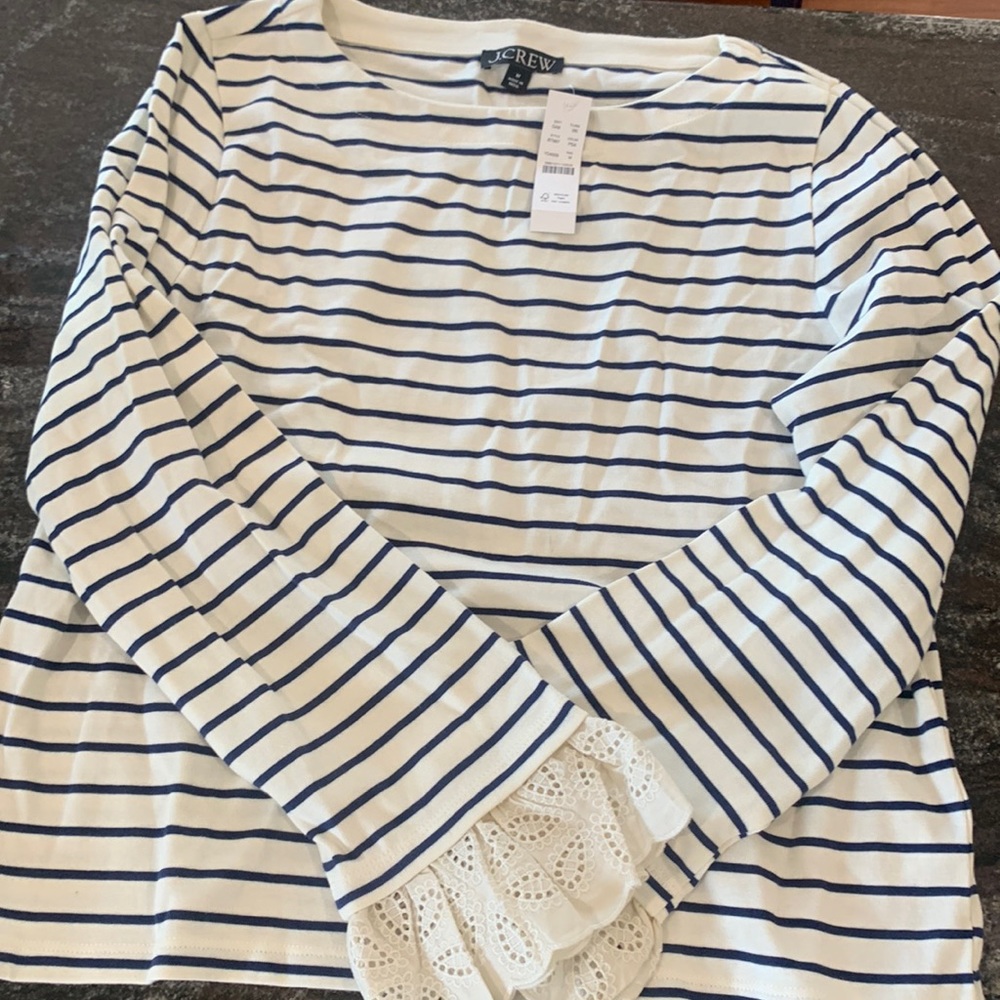 Brand new J Crew Long Sleeved Striped Shirt